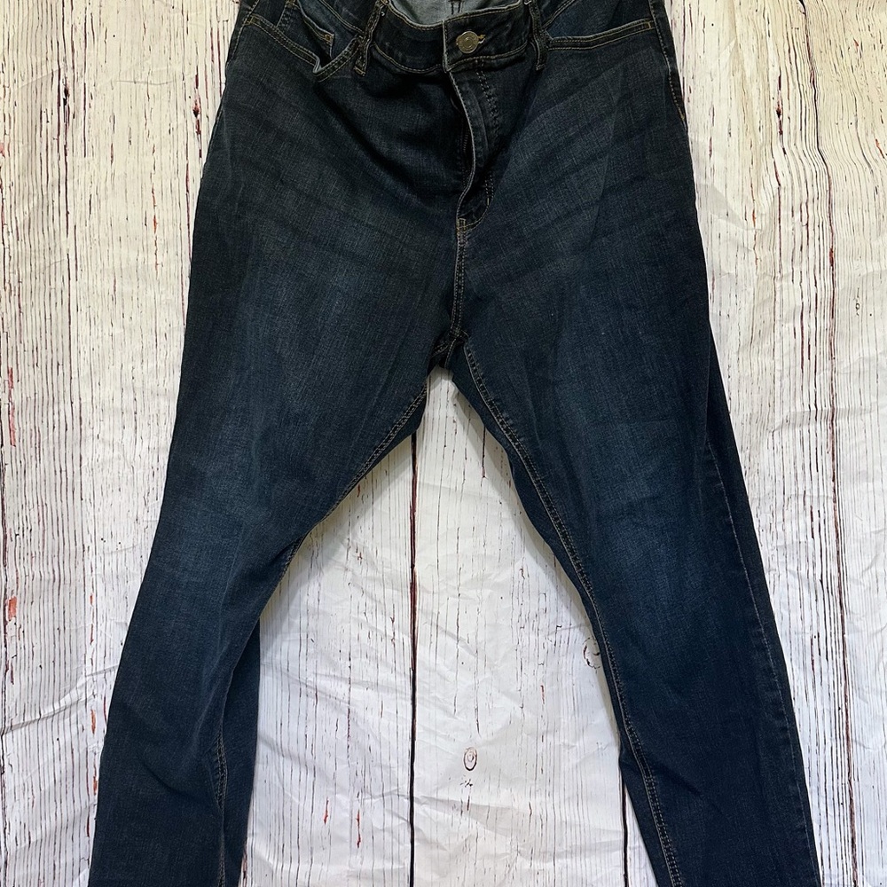 Ava & Viv High Rise Skinny Jeans in Dark Blue
